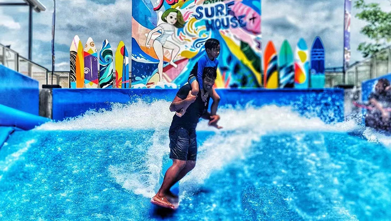 water park surfing